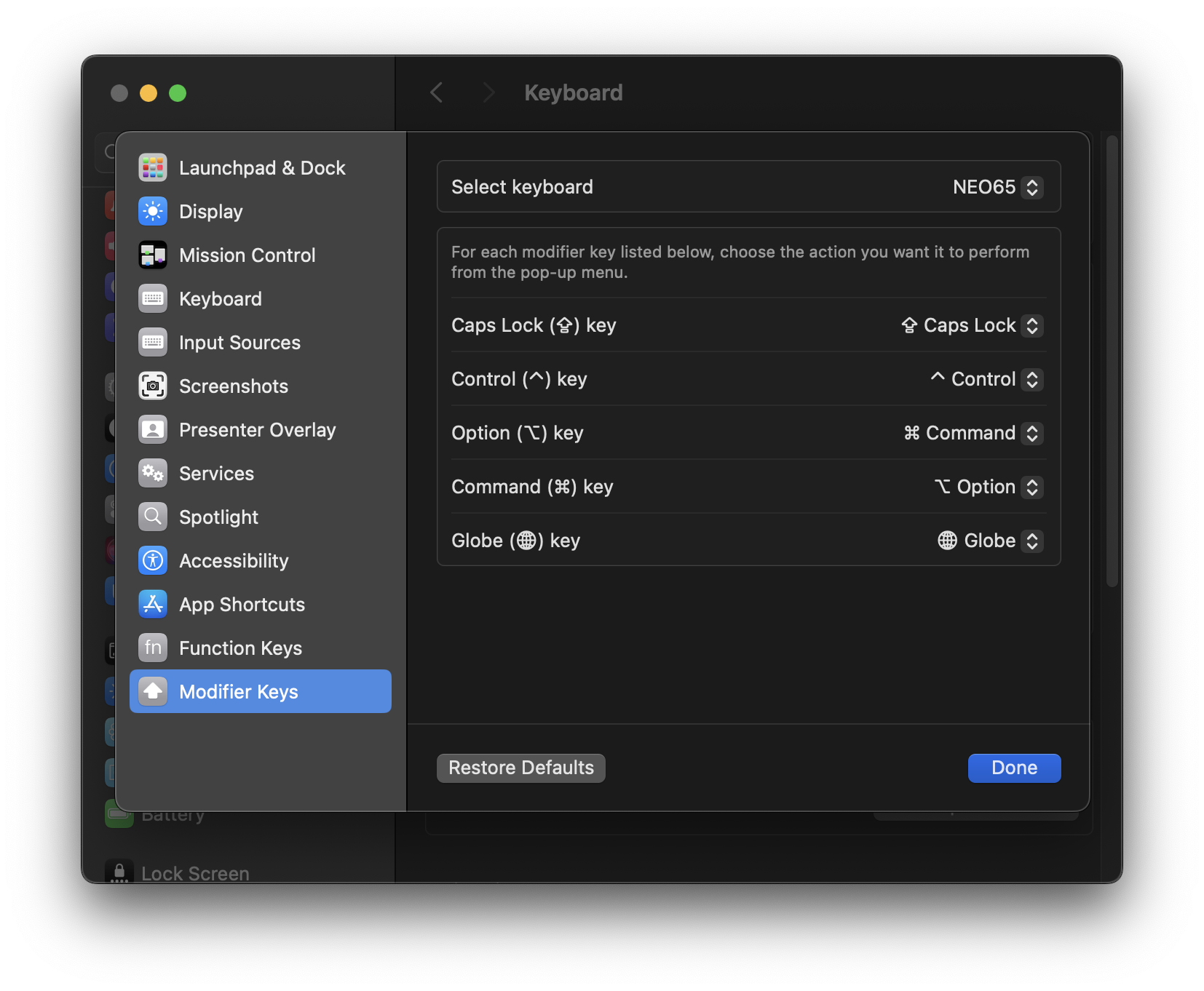 Keyboard Shortcuts